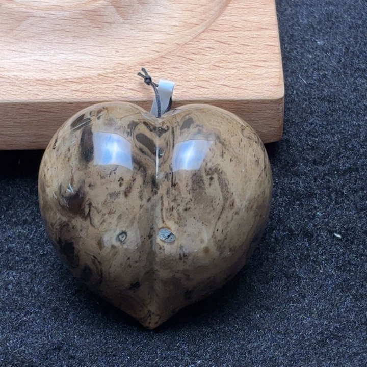 琥珀未镶嵌珠宝奇石灰咖屁桃