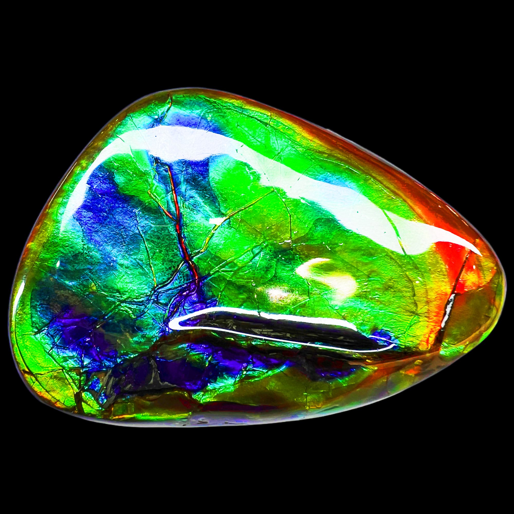 【斑彩-双面】91.7*67mm 加拿大 原石 N-26 YS-A  创意饰品 A1