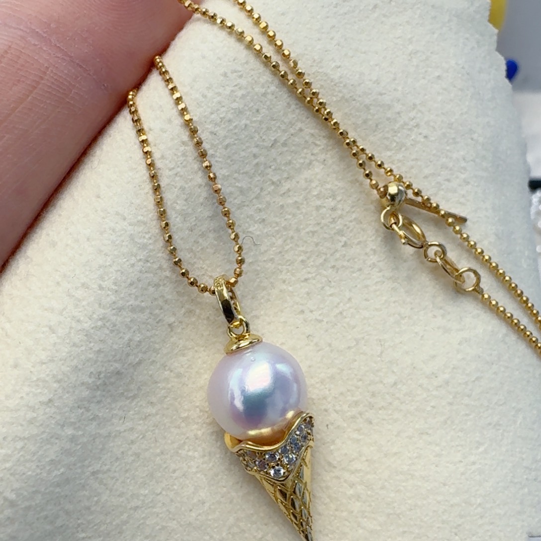 颈饰海水珍珠银S925镶嵌@@yd353