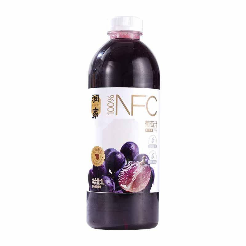 润之家100%NFC葡萄汁1L