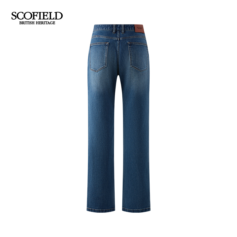 SCOFIELD男装秋季新款弹力直筒修身显瘦简约休闲裤牛仔裤