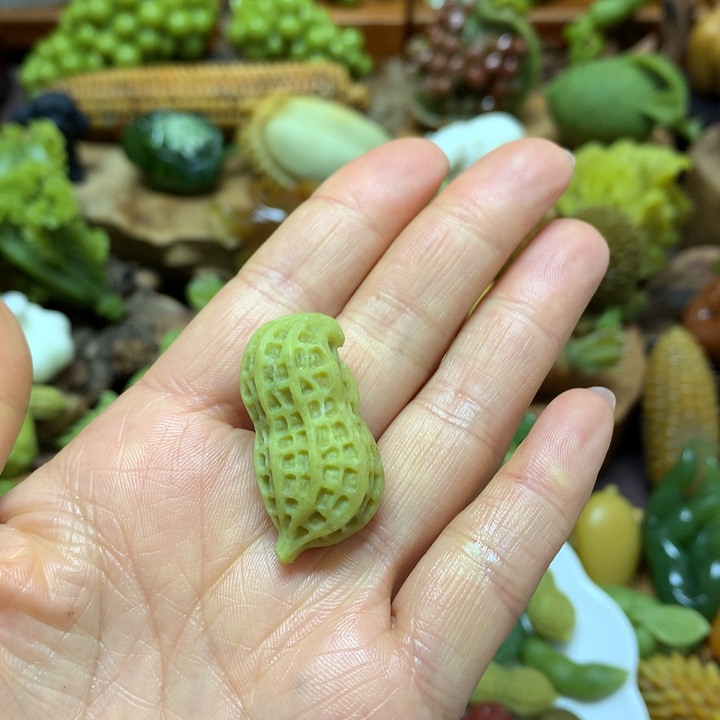 未镶嵌蛇纹石玉手把Z*W