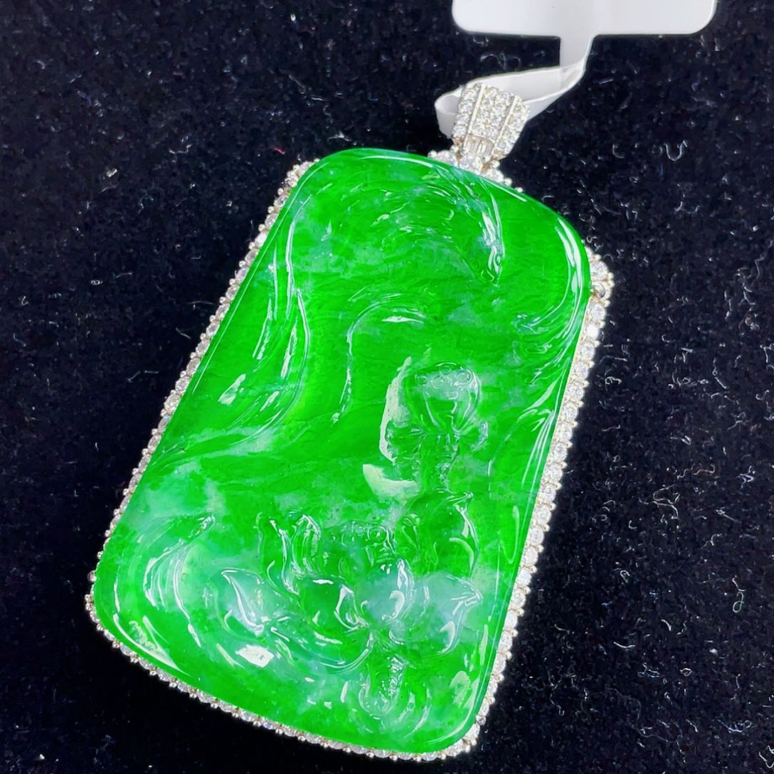 翡翠吊坠(不含链)未镶嵌