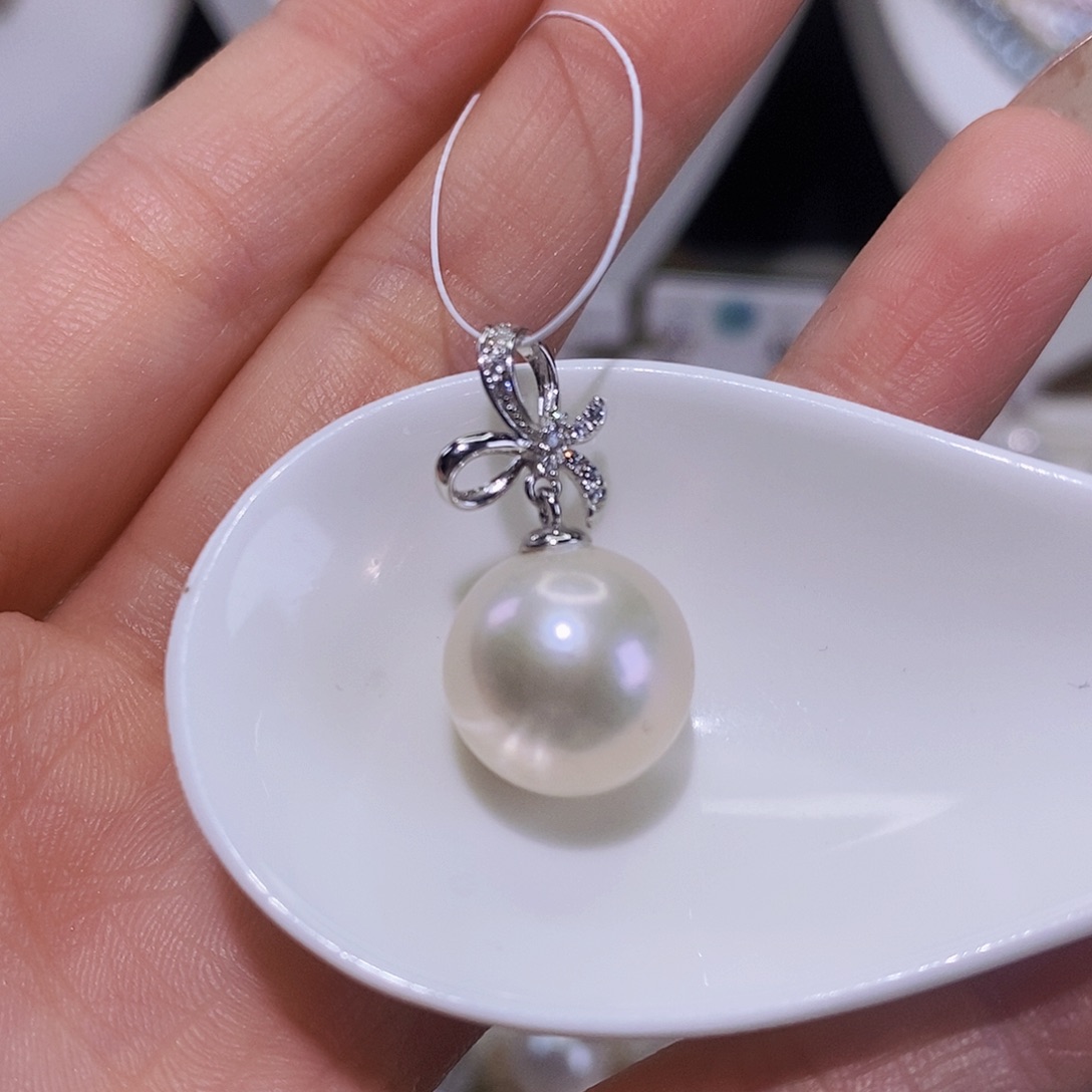 淡水珍珠颈饰银S925镶嵌