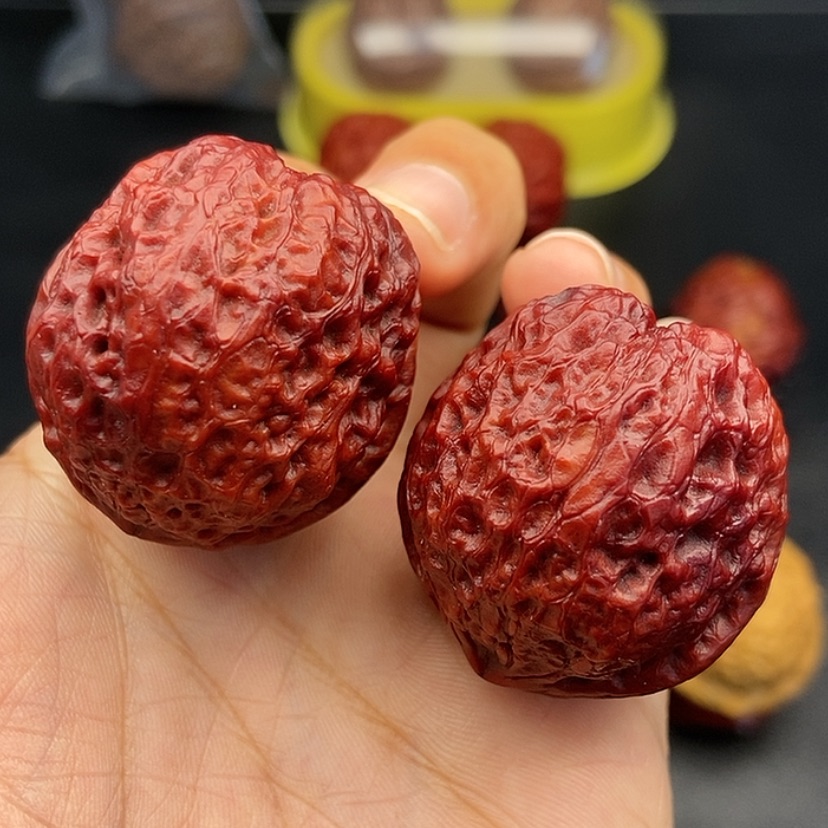 【闪购商品】把件文玩核桃39尺蛇皮元宝