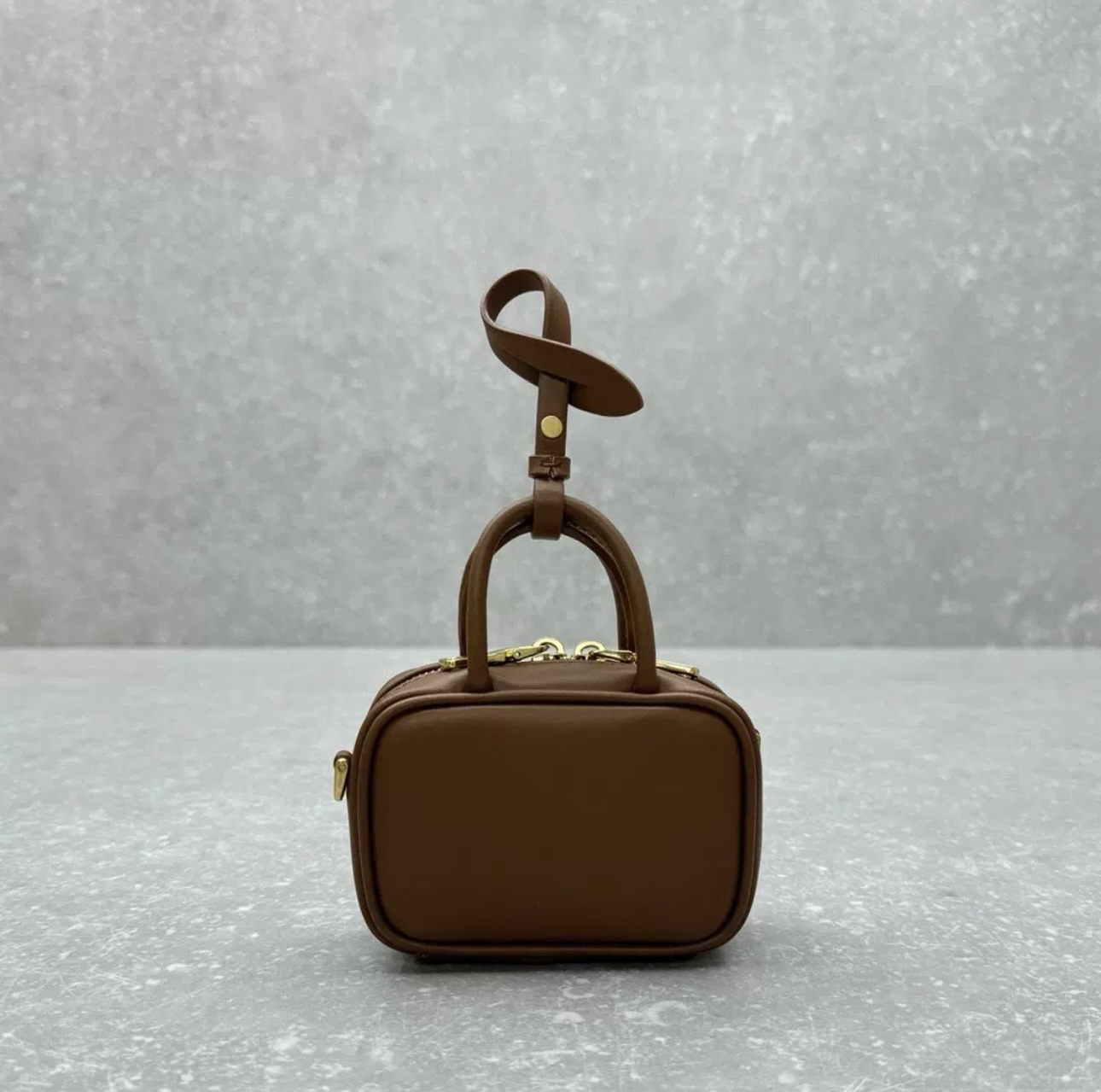 【北北】2024新款网红高级质感百搭单肩斜挎手提迷你口红小废包