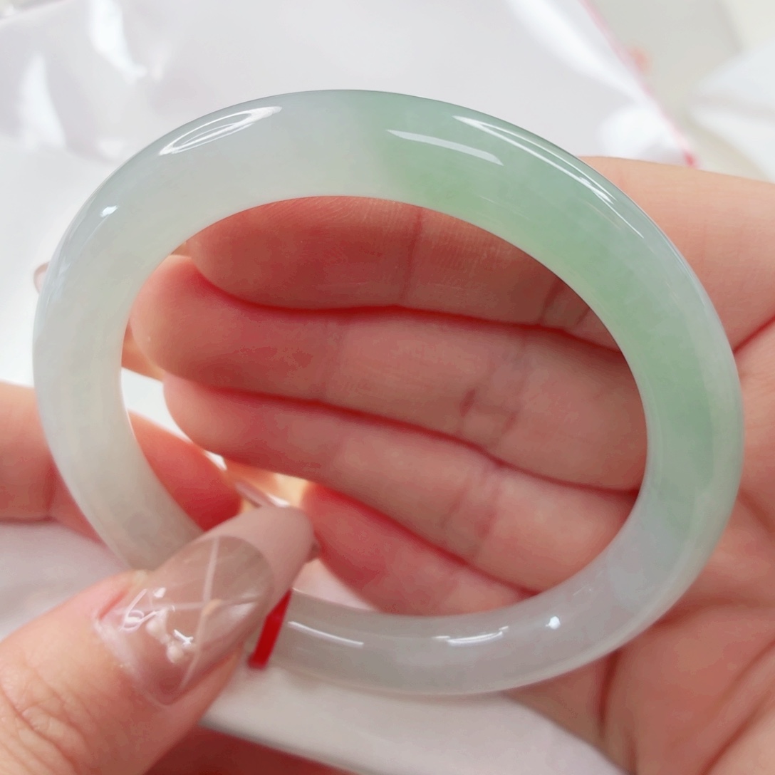 翡翠未镶嵌手镯54x160