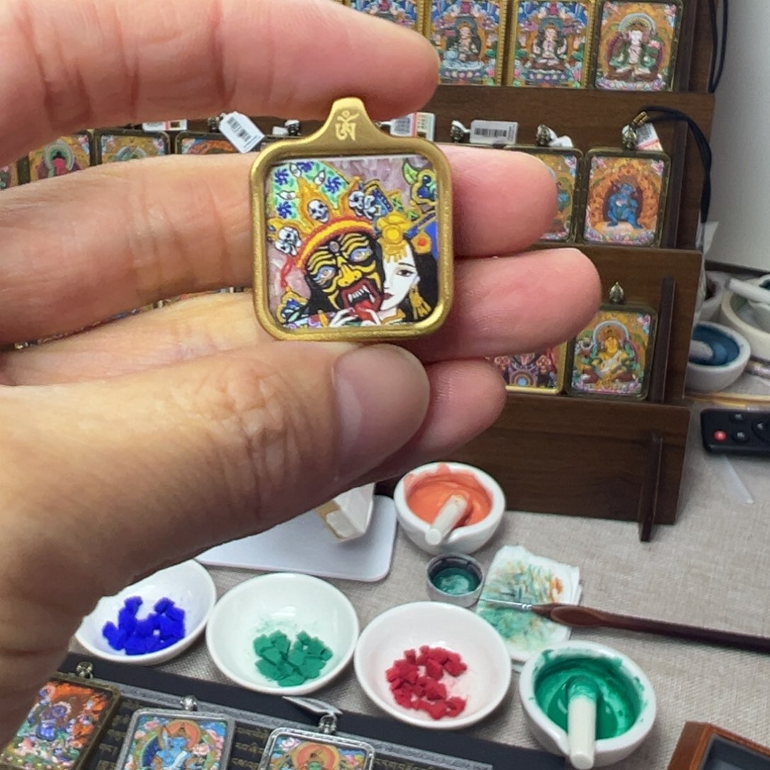 吊坠扎基拉姆小唐卡2*2