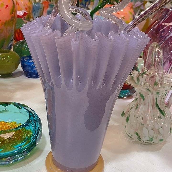 无铅玻璃琉璃花瓶高30口16