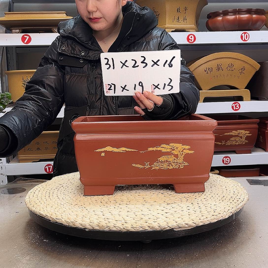 紫砂花盆紫砂花盆