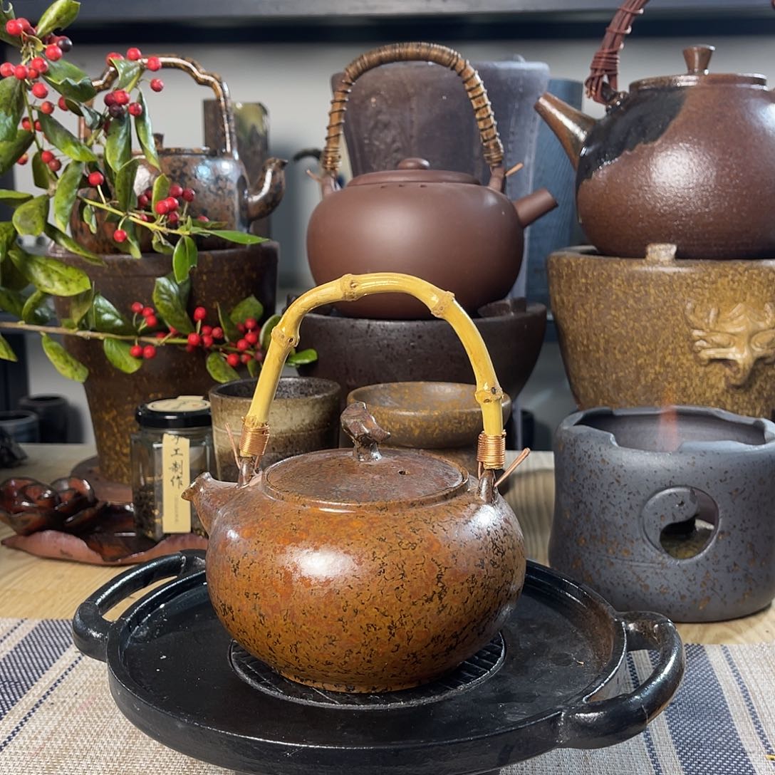 壶紫砂粗陶实用茶壶