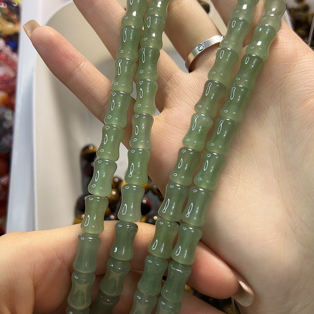 玛瑙/玉髓未镶嵌珠宝半成品东陵玉竹节一条