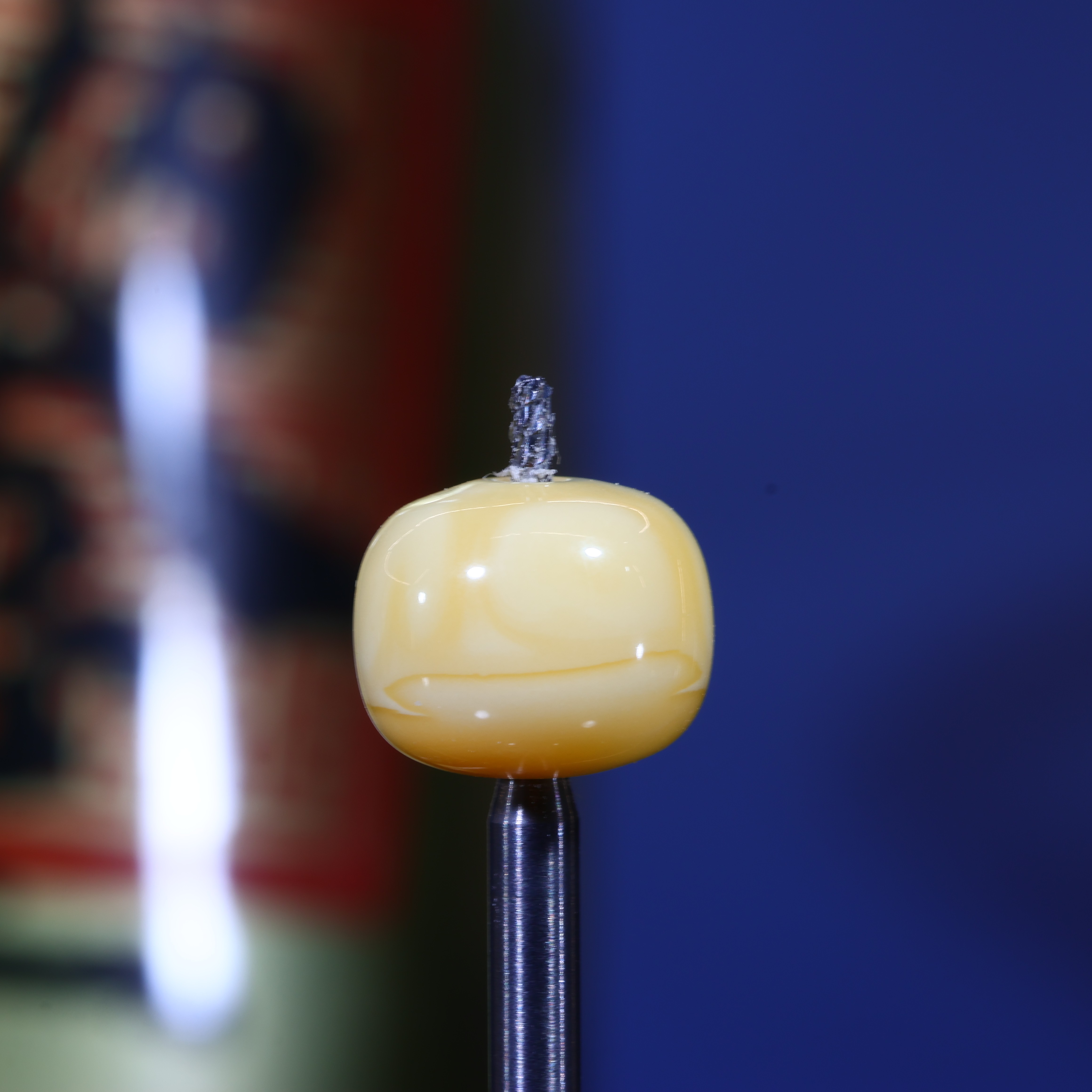 9m蜜蜡老型珠子天然原矿焦皮浓蜡纯色满蜡顶珠蜜蜡配饰D58