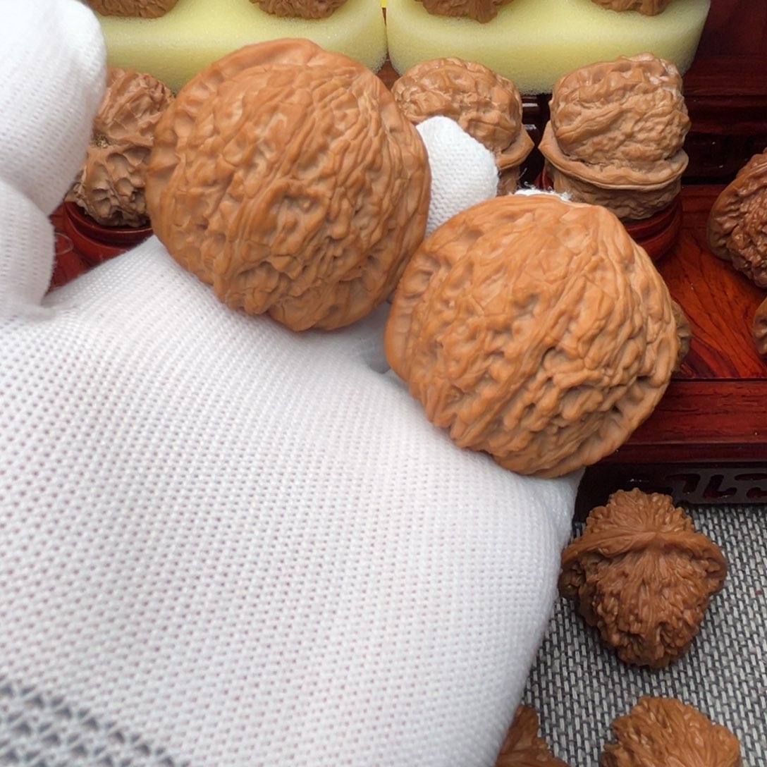 吊坠文玩核桃绣球43尺全品