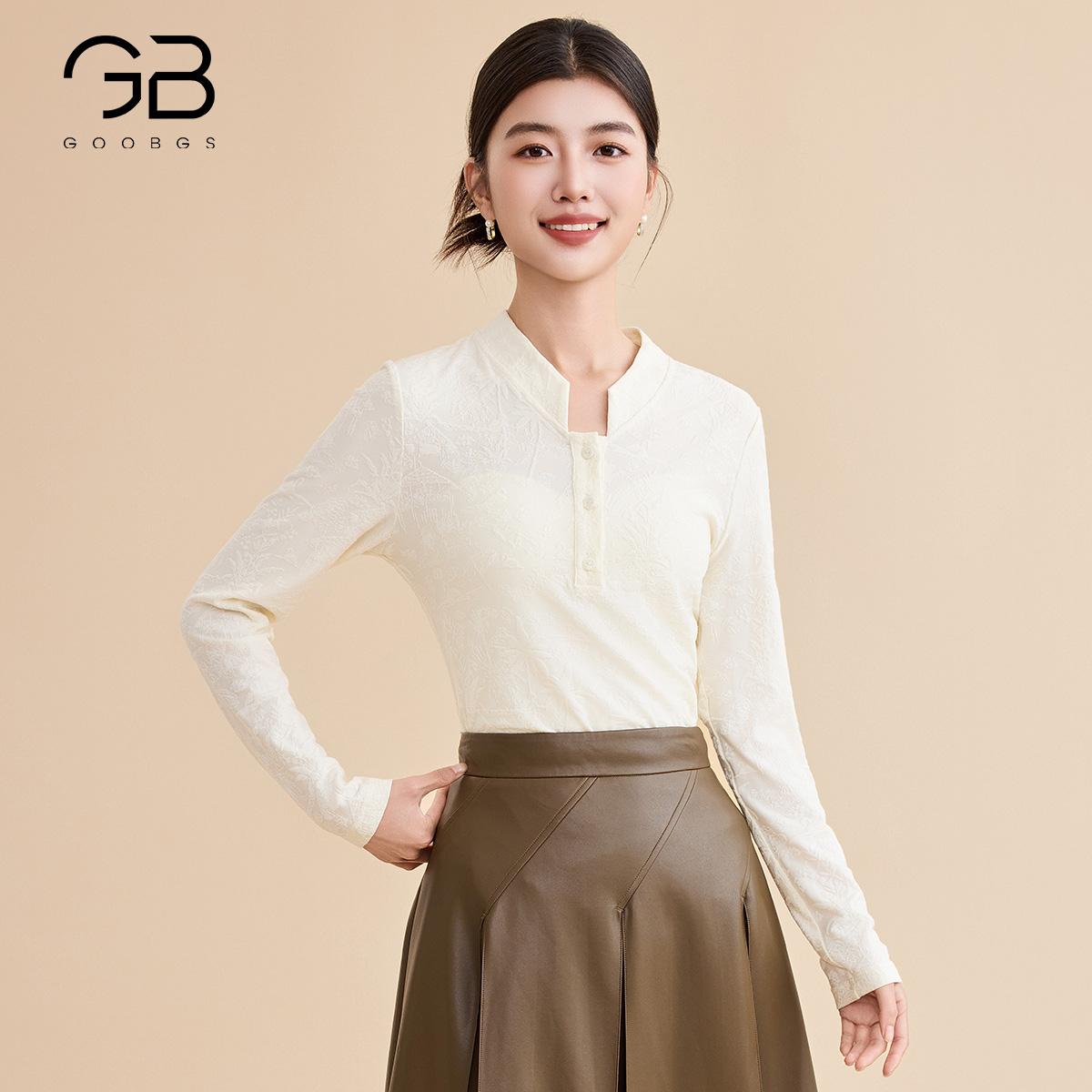 【谷邦L+】谷邦GOOBGS 半开领长袖T恤 G5133040-6