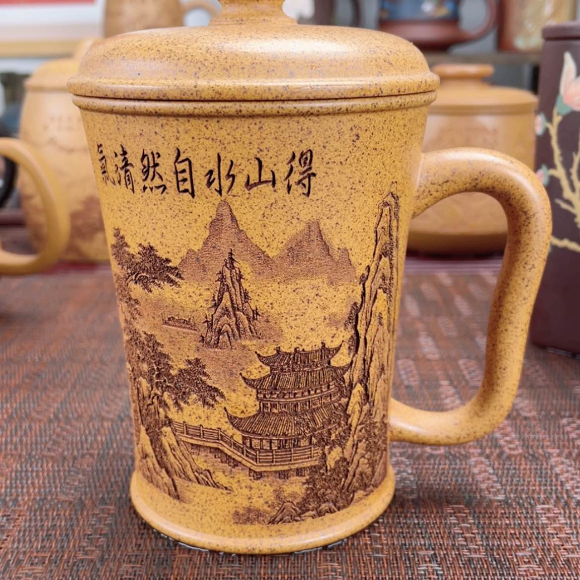 【闪购商品】茶杯紫砂宜兴原矿紫砂盖杯