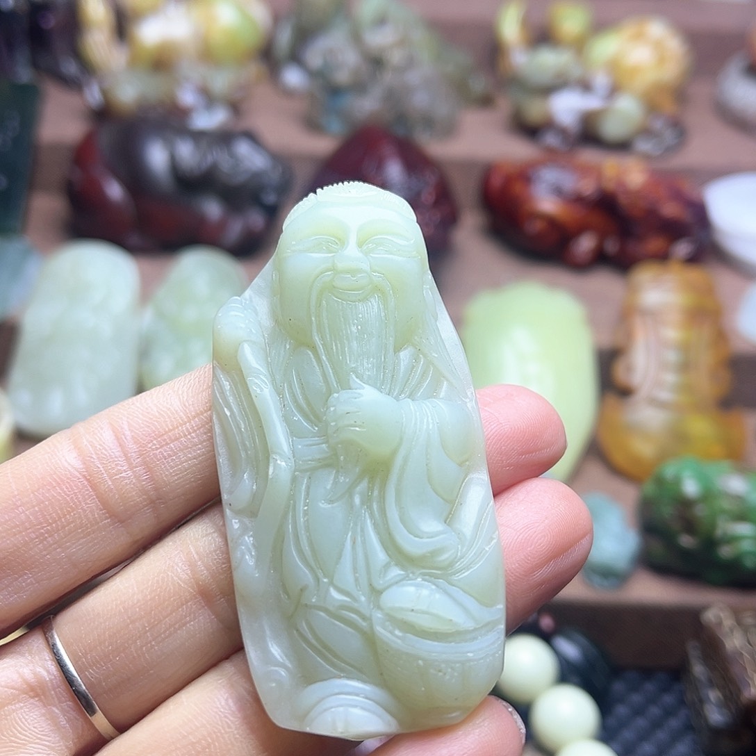 白玉菩提吊坠143。。