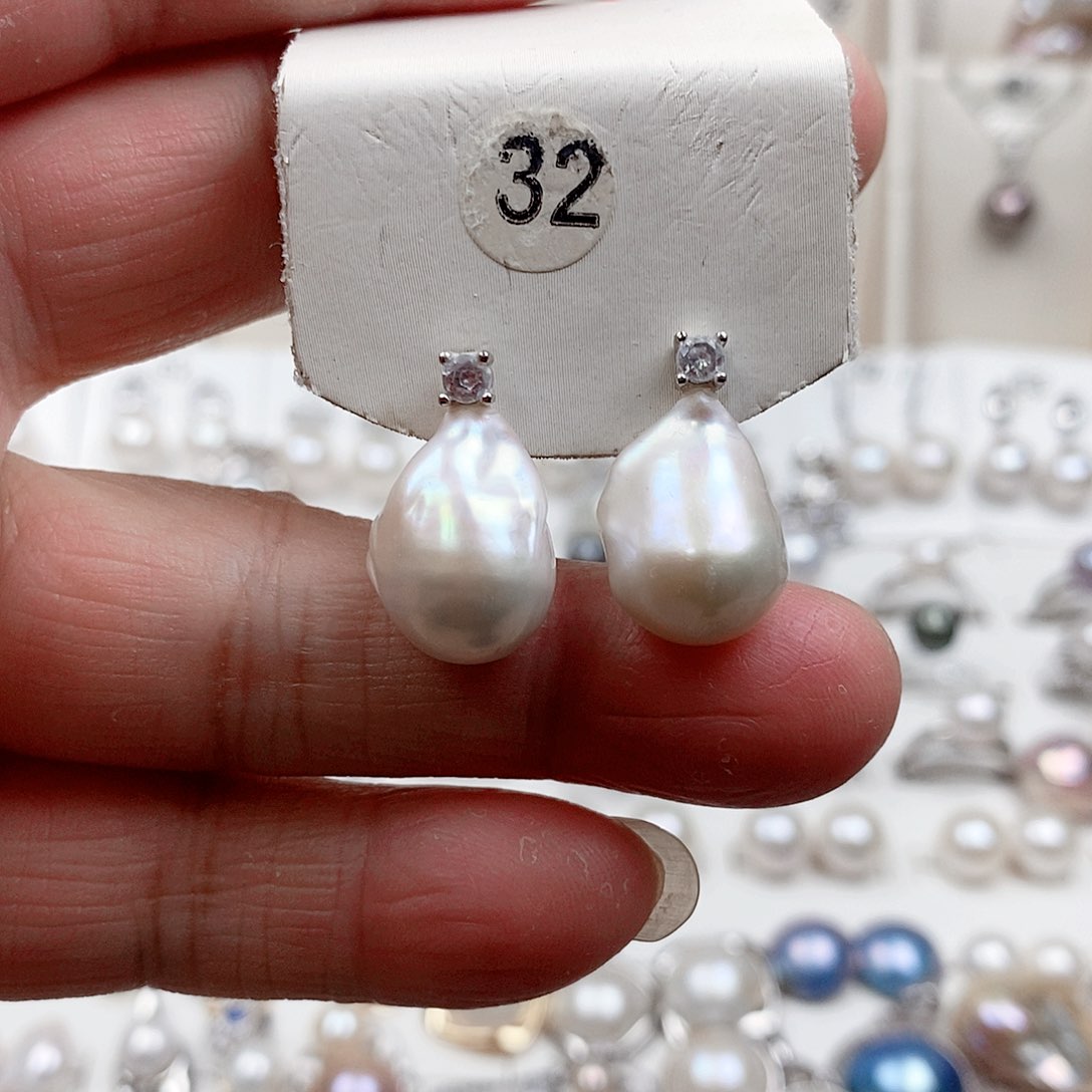 淡水珍珠银S925镶嵌颈饰