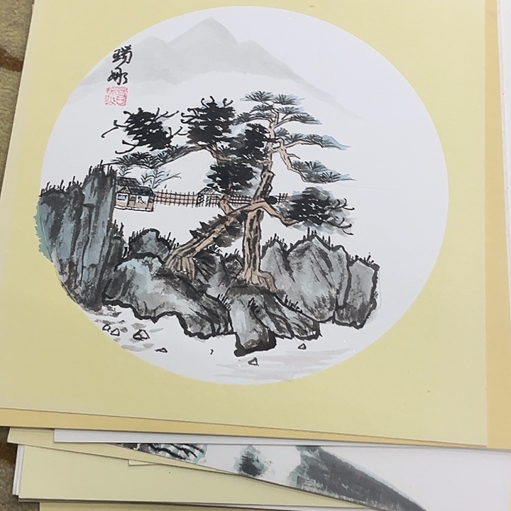 国画33-33卡纸作品艺