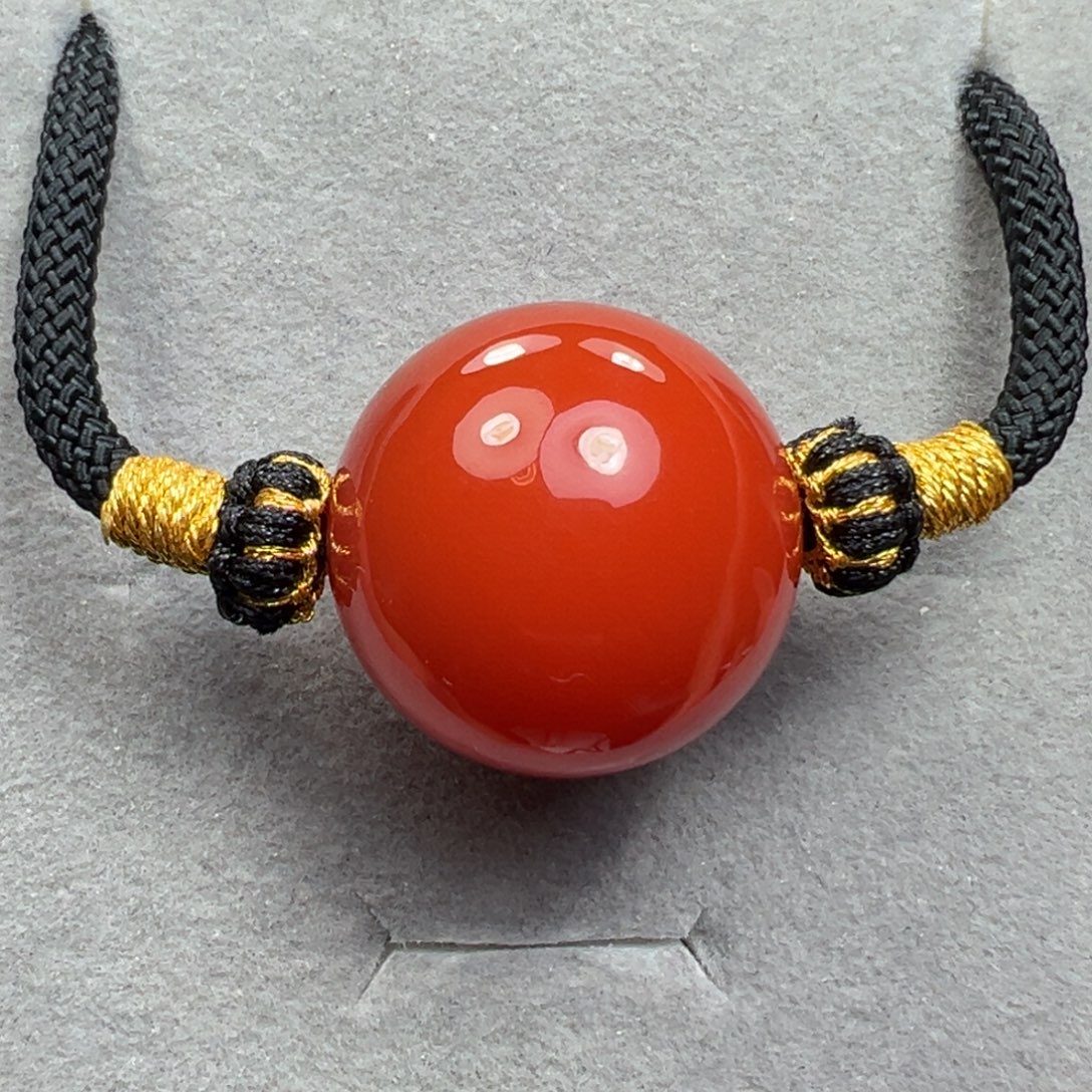 南红玛瑙未镶嵌锁骨珠