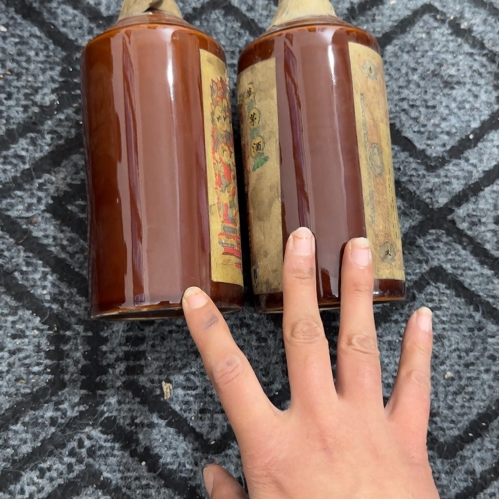 用***2瓷片瓷器花瓶摆件制作