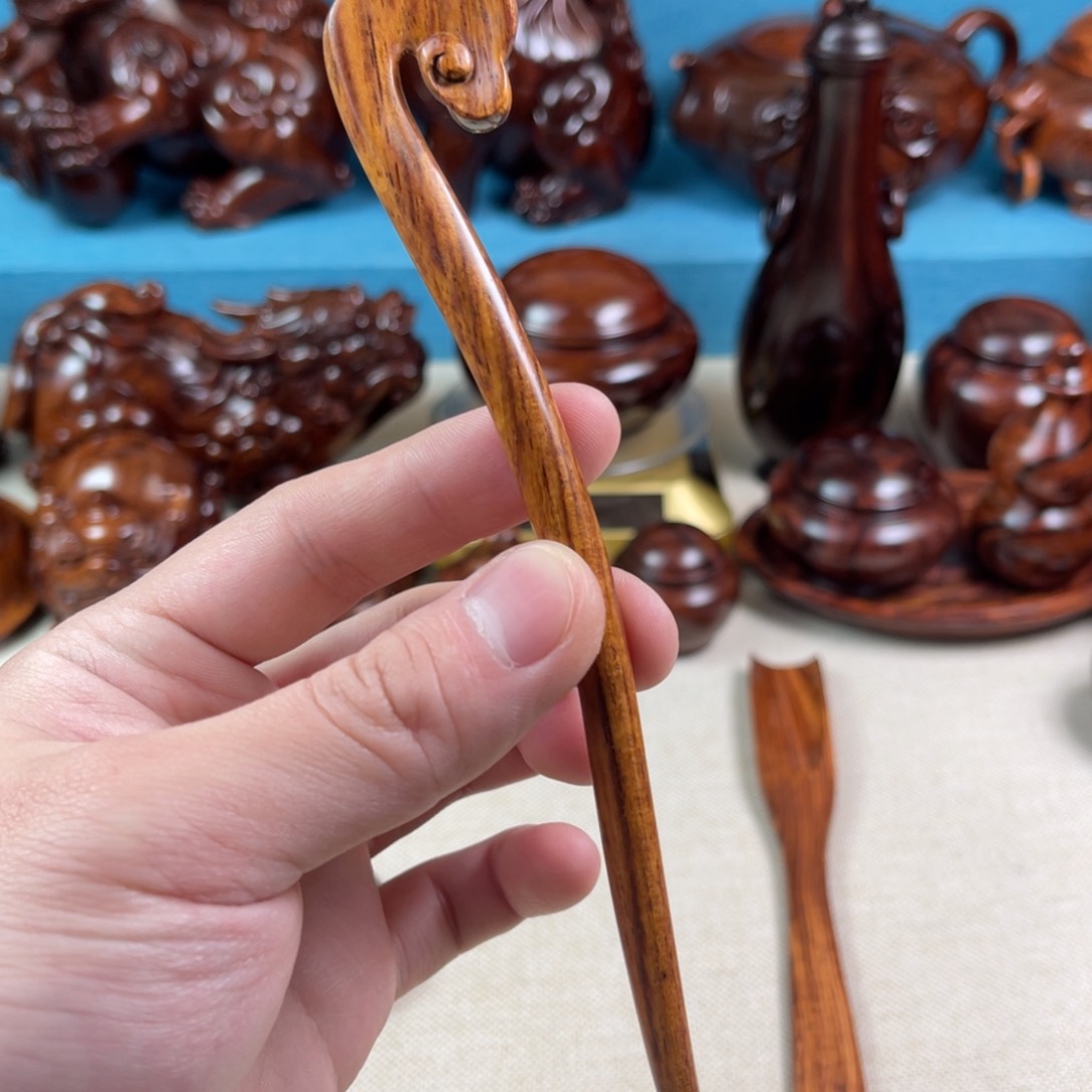 黄花梨/降香黄檀把件发簪