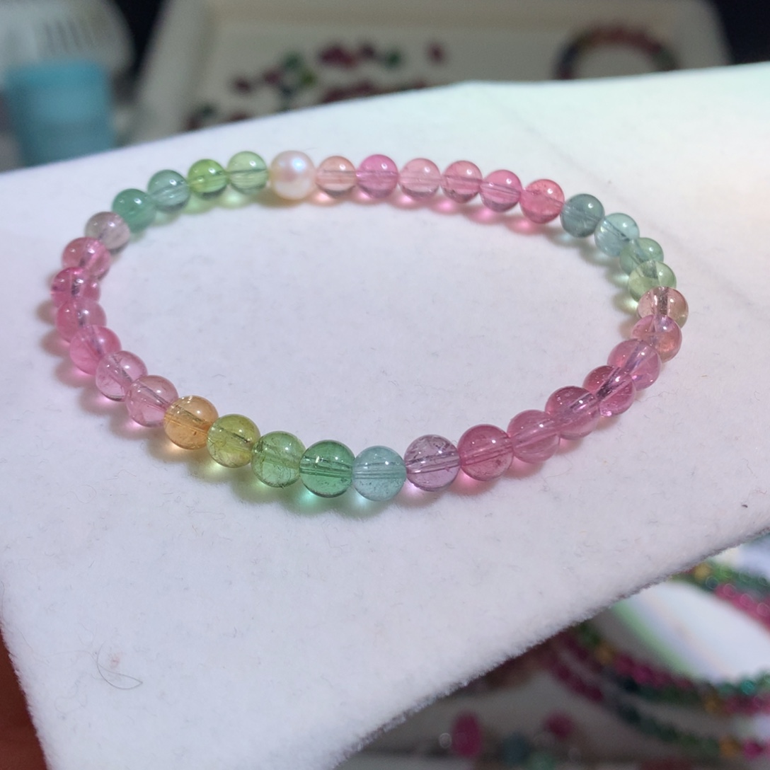 未镶嵌碧玺手链碧玺