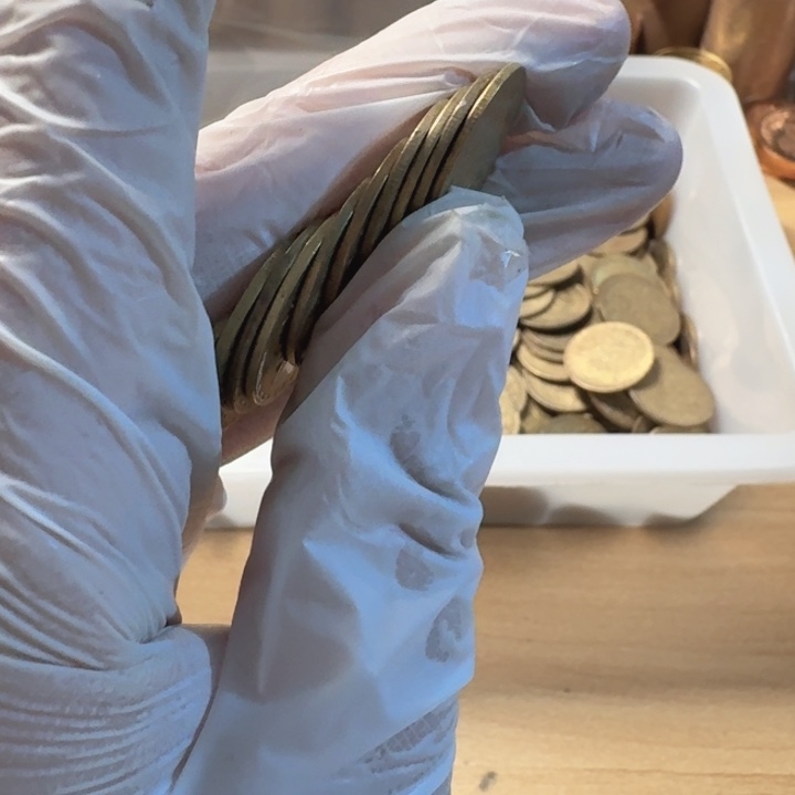 其他普通金属10枚，兰花5的，流通品