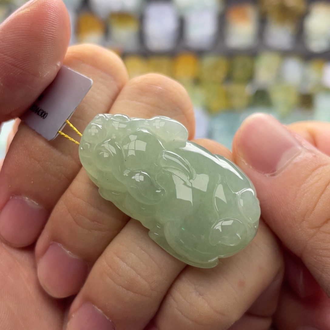 翡翠未镶嵌颈饰貔貅4