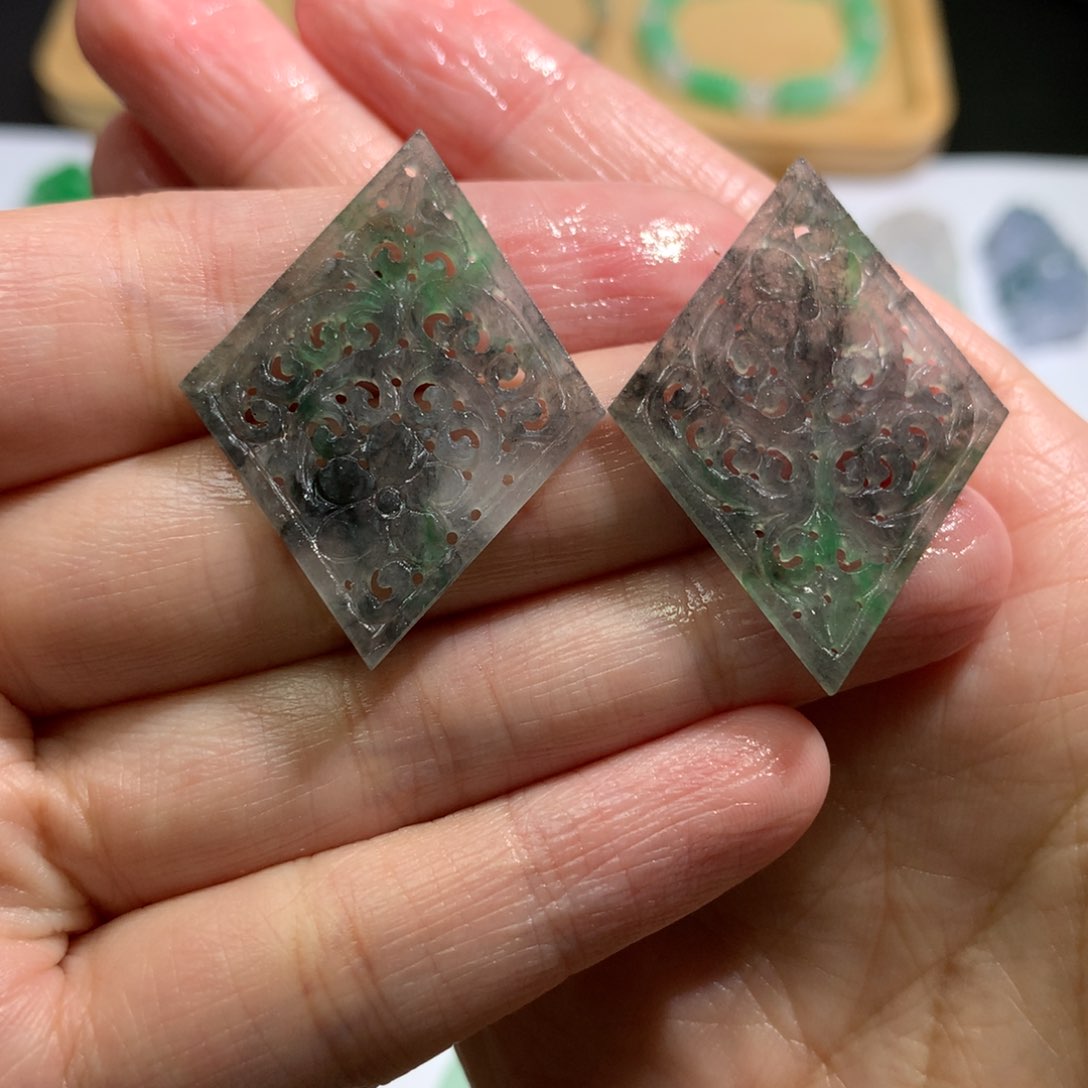 定制翡翠未镶嵌花片