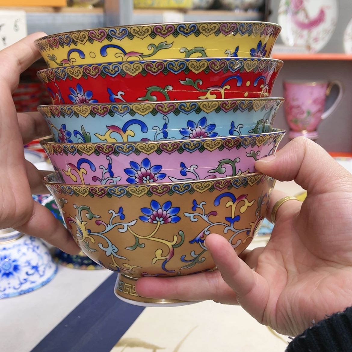 【闪购商品】骨瓷6英寸5混。。。。。