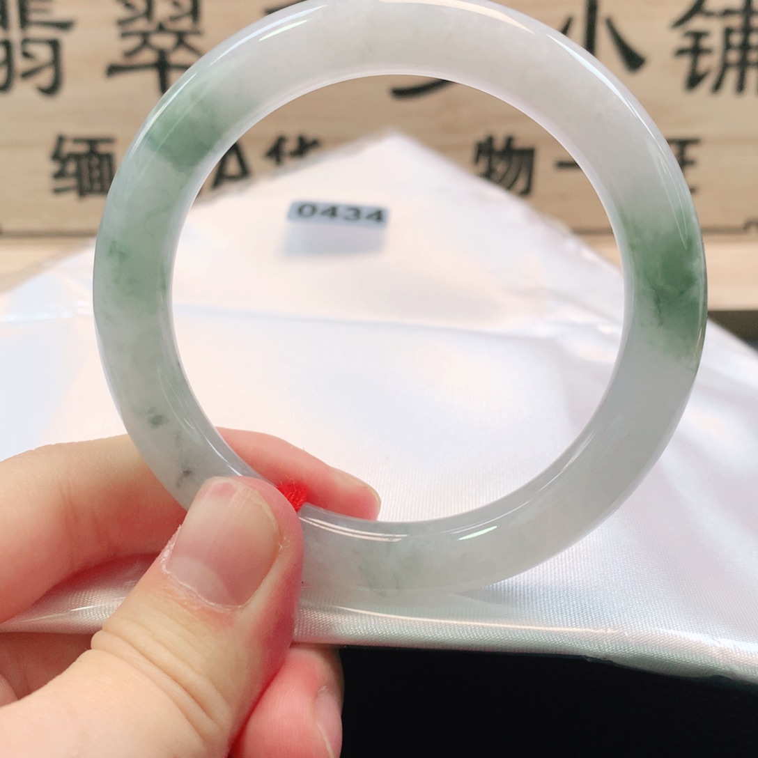 翡翠未镶嵌手镯0434号