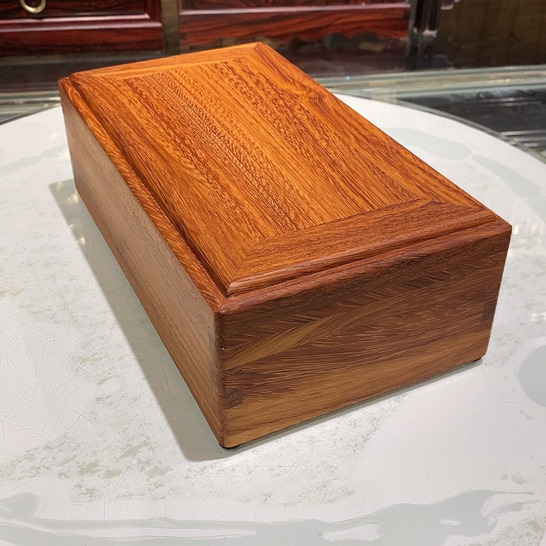 沉***金花梨木类独板机关盒