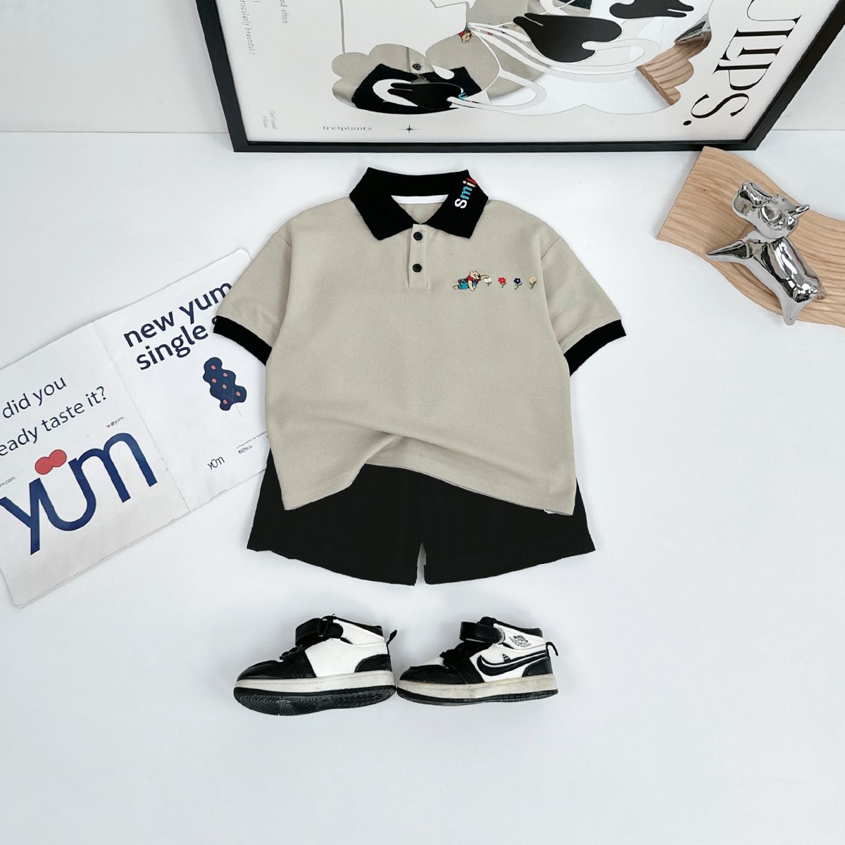 儿童短袖POLO衫男童T恤薄款2025新款洋气潮 BDX25960悠悠童话童装