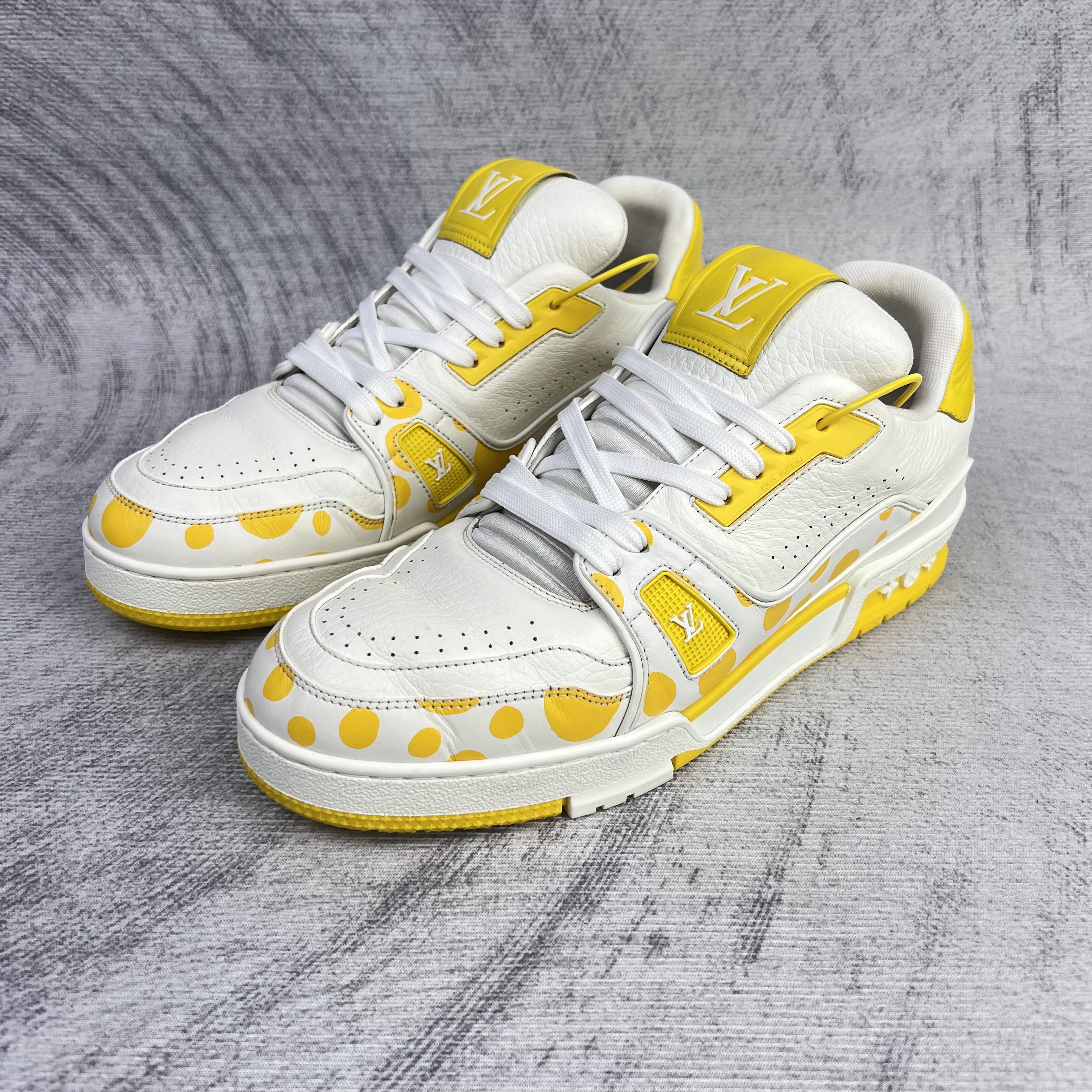 95新 LouisVuitton/路易威登 8.5码/42.5码Trainer草间弥生鞋/048