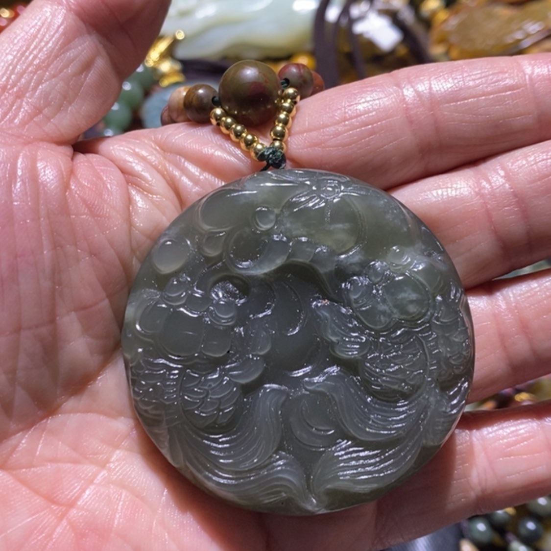 【闪购商品】岫玉毛衣链未镶嵌