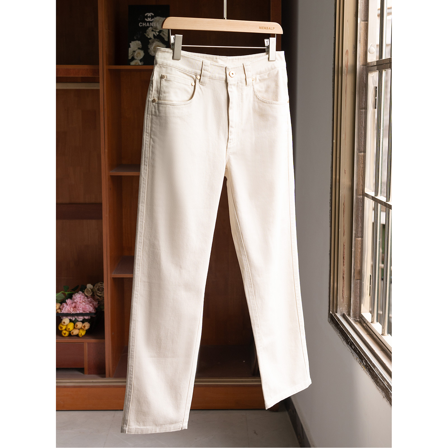 B*C宝藏神裤，腔调！松弛感老钱风锥形莼棉牛仔裤MR537