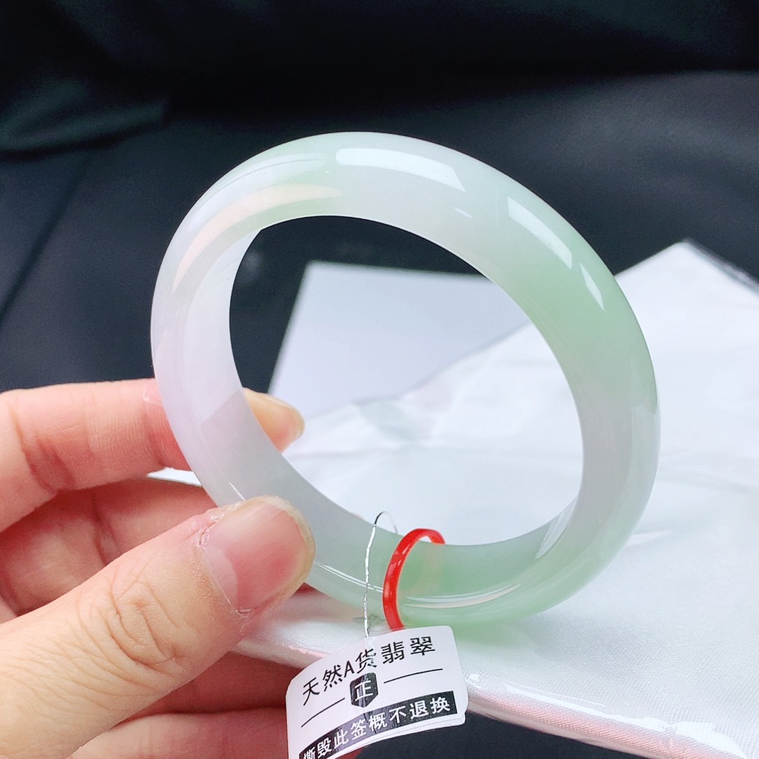 翡翠未镶嵌手镯53圈