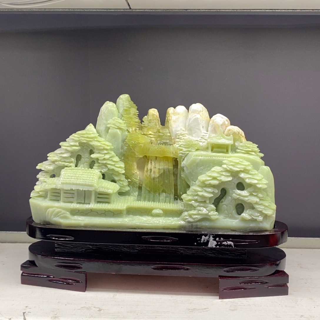 【闪购商品】蛇纹石玉（覆膜）珠宝奇石未镶嵌用****8