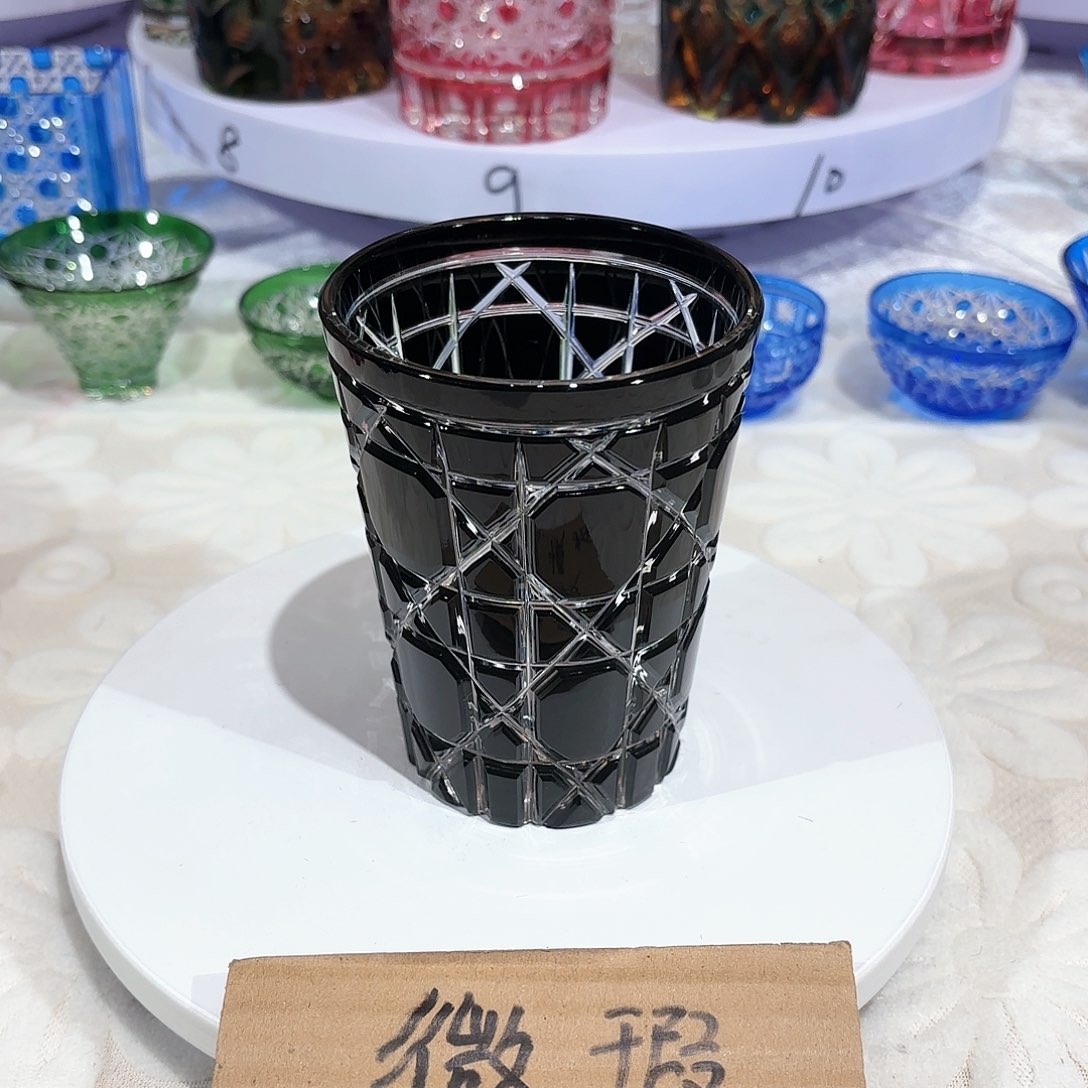 水晶杯水晶花瓶果盘通宝工艺品9号