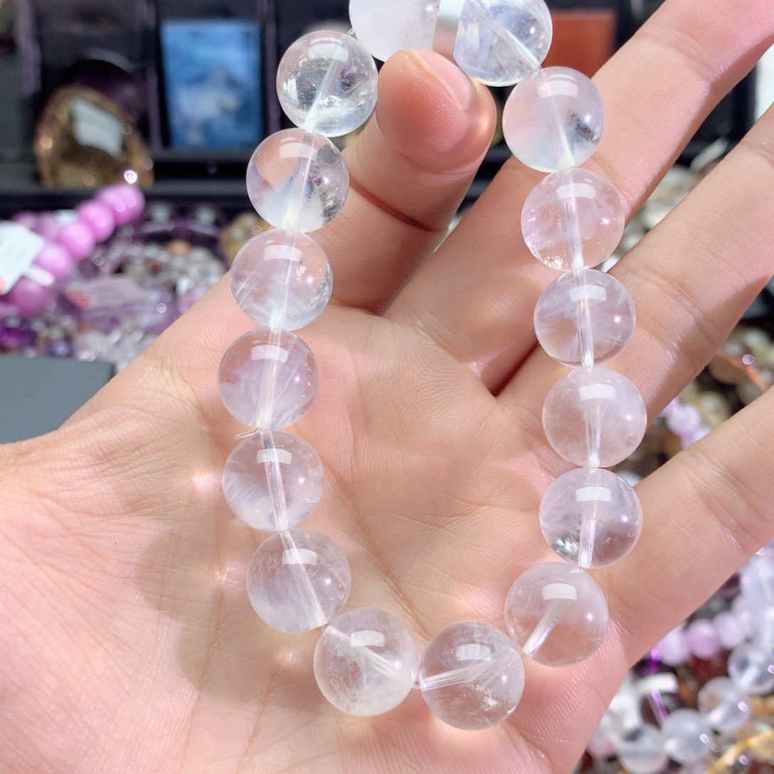 水晶手链未镶嵌北*星蓝针手链13+