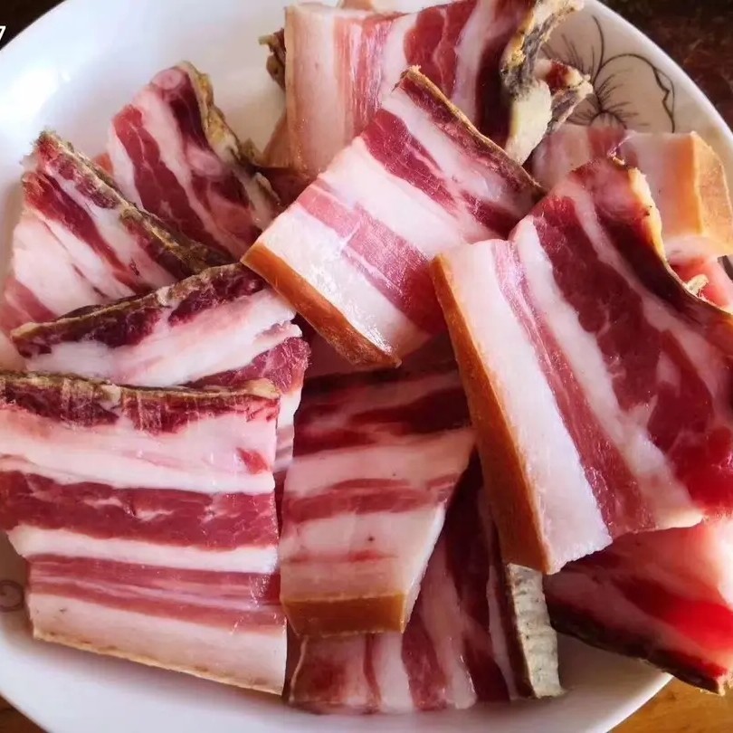 农家腊肉【带排骨三线肉】