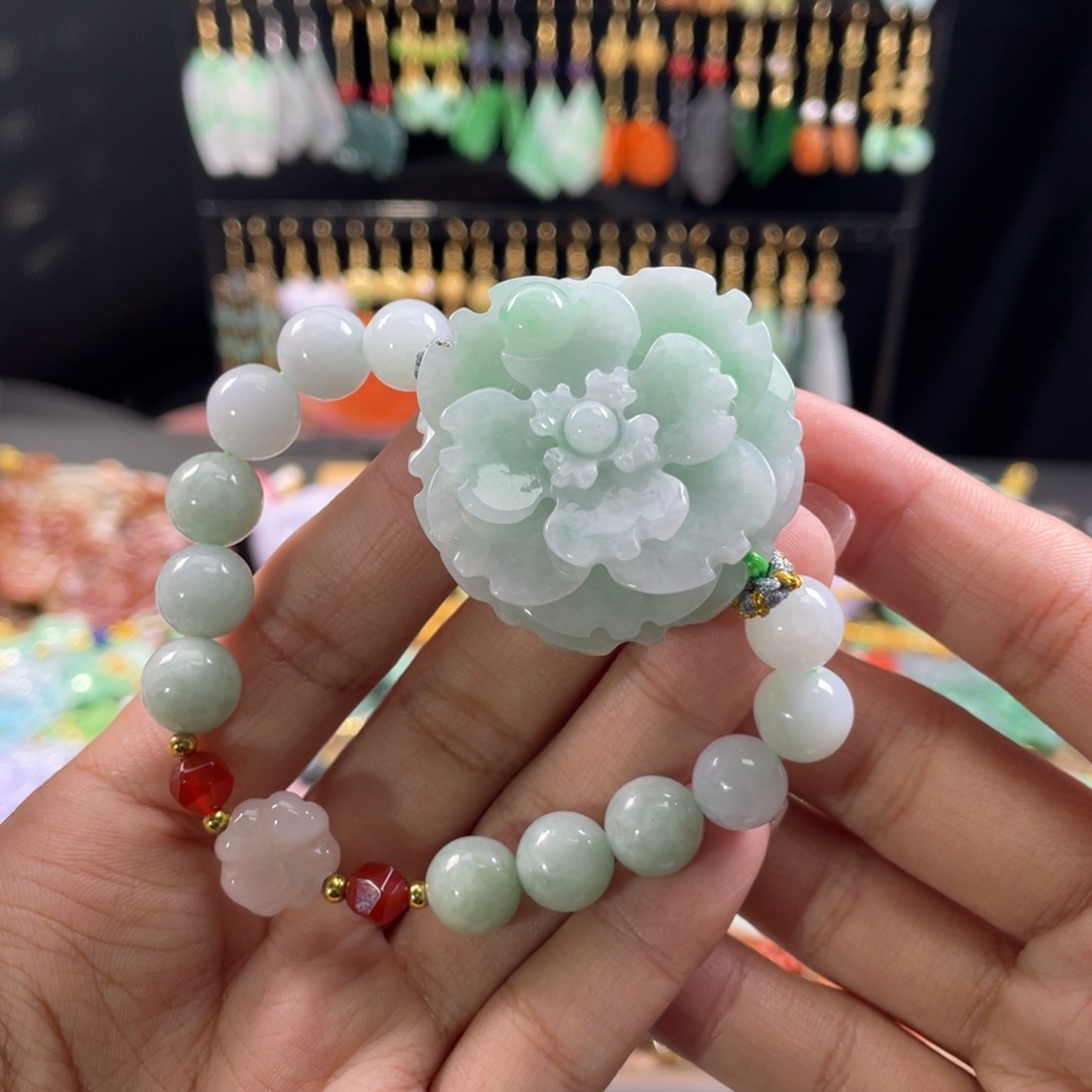 未镶嵌手链翡翠代编织