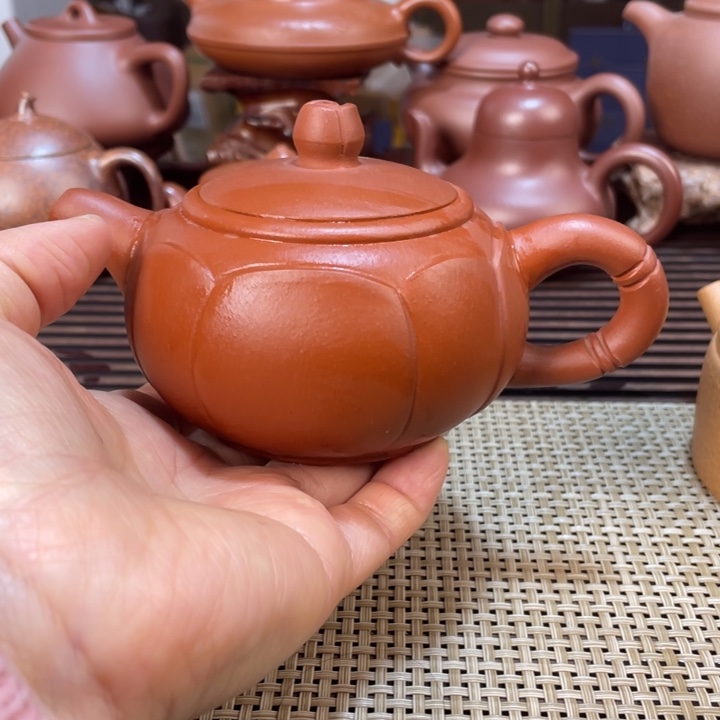 紫砂茶壶微瑕紫泥手工制作