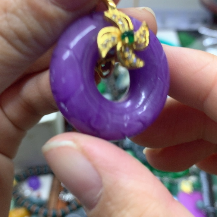 颈饰未镶嵌翡翠吊坠