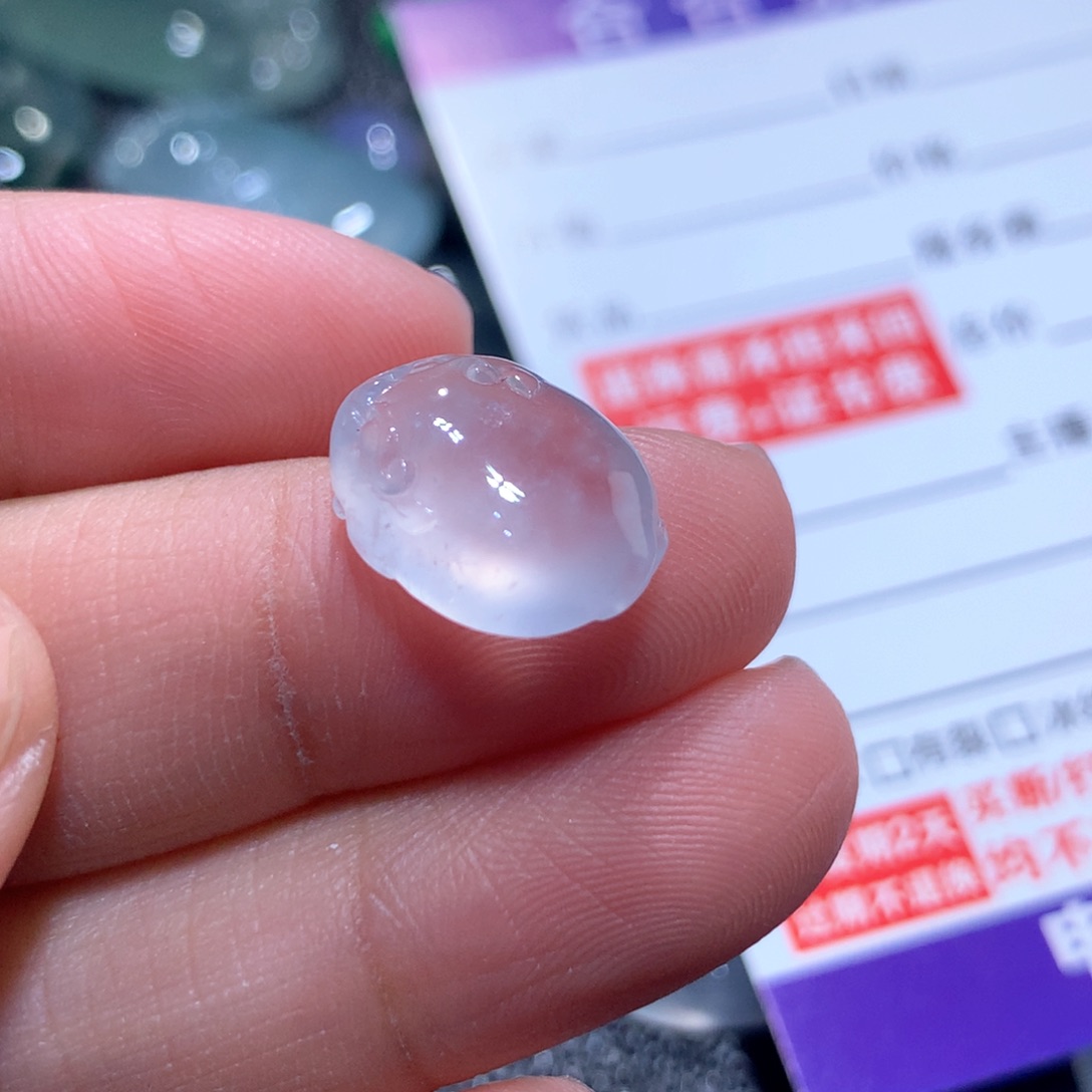 翡翠颈饰未镶嵌泡**妮缅甸