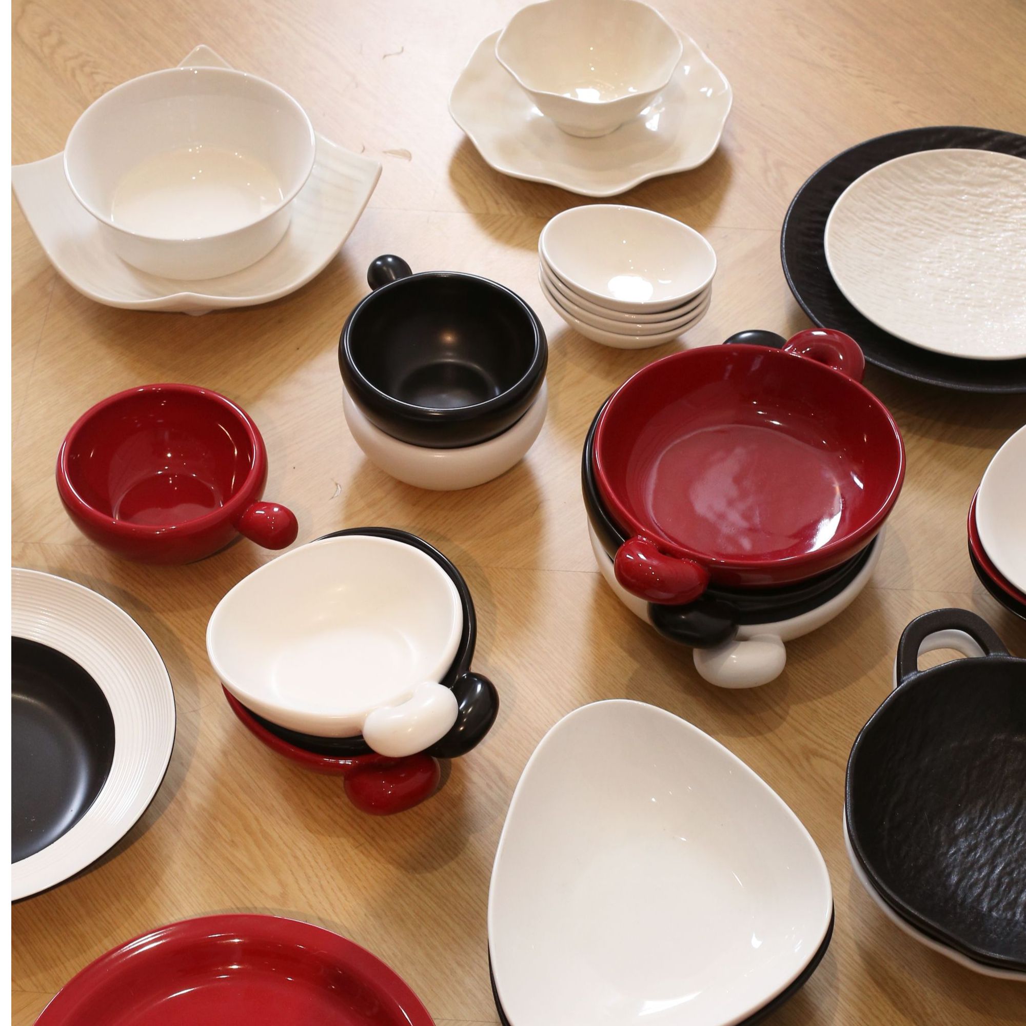 高温釉下彩陶瓷碗盘单品组合浮力