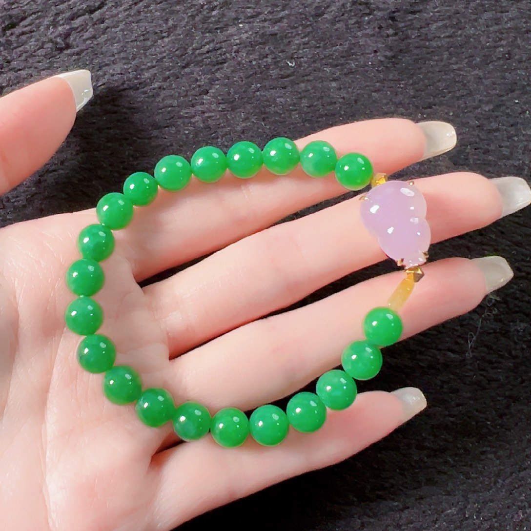 ～***～翡翠未镶嵌手串签收后24小时鉴赏期，过时不退