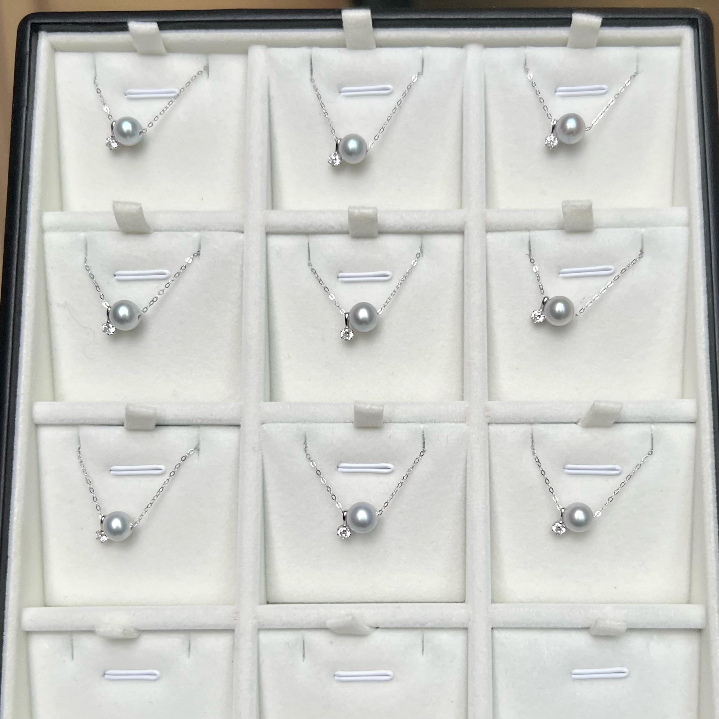 E307【真珠佳人】S925银海水真多麻路路通7-8mm（多样性发1）