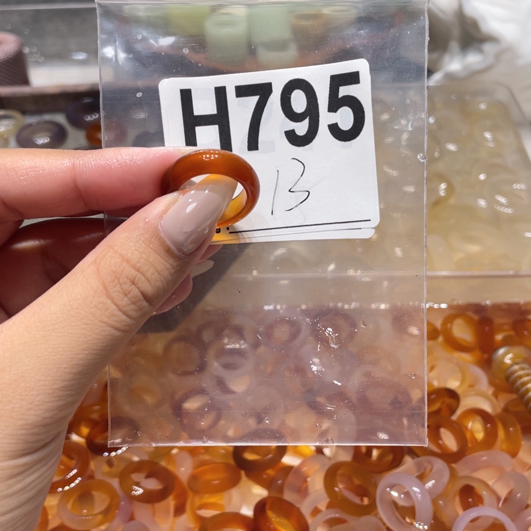 玛瑙/玉髓未镶嵌戒指795